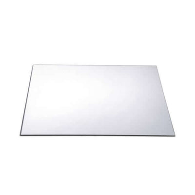 Rectangular wall mirror with sleek design and polished edges