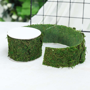Elevate Your Event Décor with Green Preserved Moss Ribbon