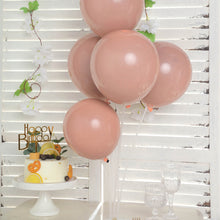 25 Pack 10 Inch Matte Dusty Rose Balloons Double Stuffed Latex Prepacked