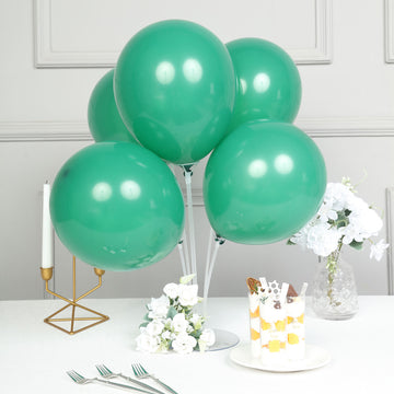 Add a Touch of Elegance with Pastel Hunter Emerald Green Balloons