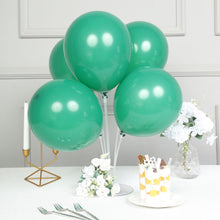 12 Inch Matte Pastel Hunter Emerald Green Air & Helium Latex Balloons 25 Pack