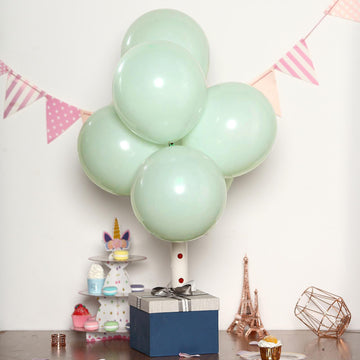 25 Pack | 12" Matte Pastel Mint Helium or Air Latex Party Balloons