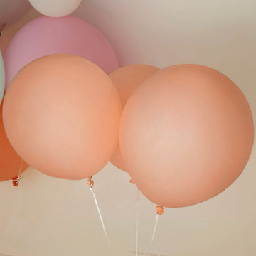 Matte Pastel Natural Helium or Air Latex Party Balloons 18"