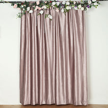 8 Feet Mauve Premium Velvet Backdrop Stand Curtain Panel Privacy Drape