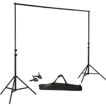 Metal Adjustable Backdrop Stand Kit 8 Feet x 10 Feet With FREE Clips