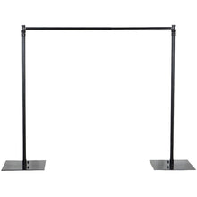 Metal DIY Adjustable Heavy Duty Pipe and Drape Stand Set, Backdrop Kit With Steel Base 10ft#whtbkgd