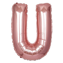 40inch Metallic Blush Mylar Foil Helium/Air Alphabet Letter Balloon - U#whtbkgd