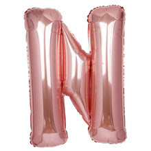 40" Blush Mylar Foil Letter Helium Balloons - N#whtbkgd