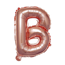 16 Inch Metallic Blush & Rose Gold Mylar Foil B Letter Balloons#whtbkgd