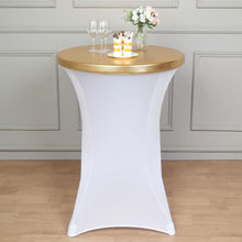 Gold Spandex Stretch Fitted Table Cover