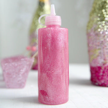 4 oz | Metallic Pink Arts and Crafts Glitter Glue, DIY Sensory Bottle