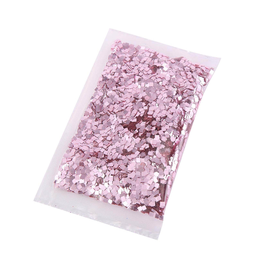 50 Gram Bag Metallic Pink Confetti Glitter