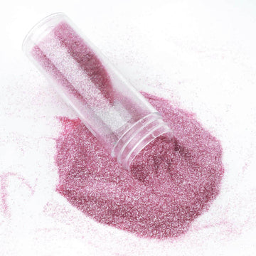 Add a Touch of Glamour with Metallic Pink Glitter Powder