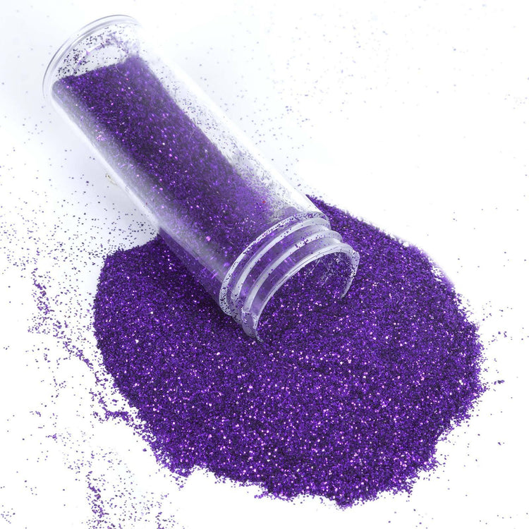Metallic Purple Bottle Extra Fine Glitter Powder 23 Gram#whtbkgd