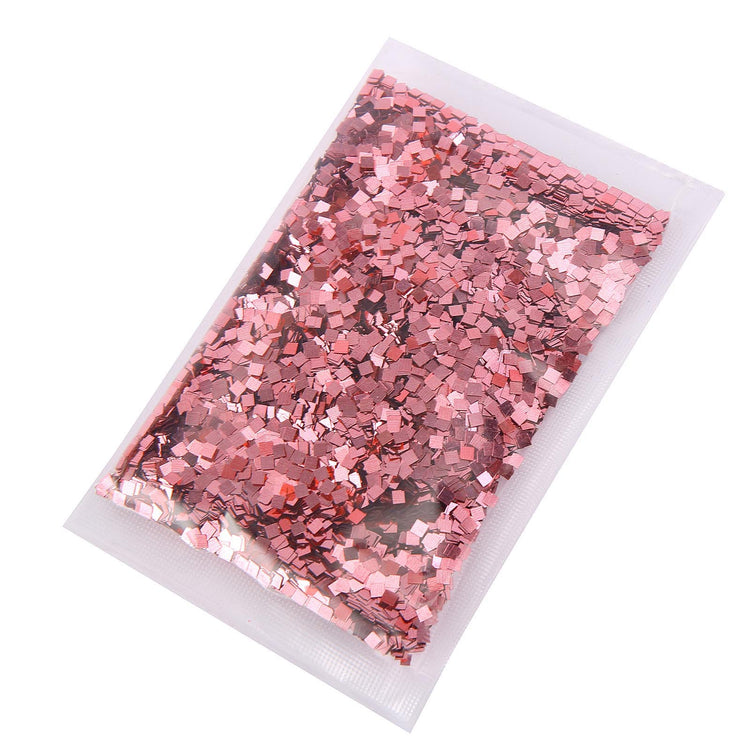 50 Gram Bag Metallic Rose Gold Confetti Glitter