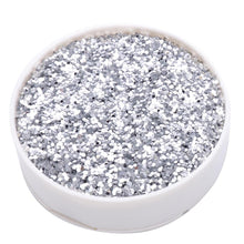 1 lb DIY Craft Bottle Metallic Silver Confetti Glitter#whtbkgd