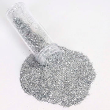Make a Statement with Bottle Metallic Silver Glitter Powder