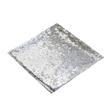 Silver Premium Sequin Cloth Table Napkin 20 Inch x 20 Inch