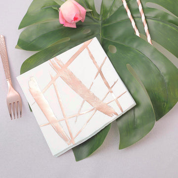 Versatile and Stylish Rose Gold Dinner Napkins for All Occasions