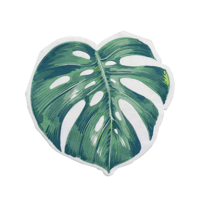 Monstera leaf illustration on a white background