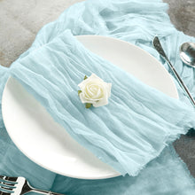 5 Baby Blue 24 Inch x 19 Inch Gauze Napkins For Dinner