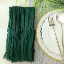 5 Pack Of Hunter Emerald Green Gauze Cheesecloth Napkins For Boho Dinner 24 Inch By 19 Inch