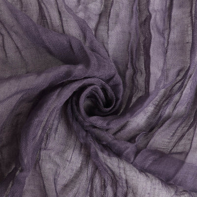 Purple textured fabric with a soft, crinkled appearance.