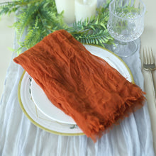 24 Inch By 19 Inch Terracotta Gauze Cheesecloth Napkins Boho Style 5 Pack