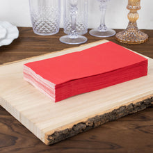 50 Pack | 2 Ply Soft Red Dinner Party Paper Napkins