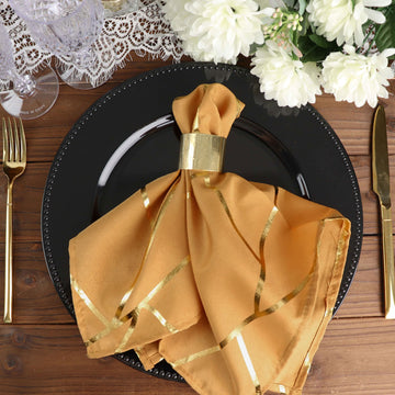Add Elegance to Your Table with Gold Dinner Napkins