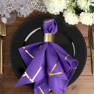 Add a Touch of Elegance to Your Table with Purple Dinner Napkins