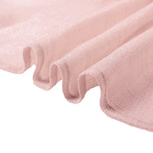 Blush & Rose Gold Slubby Textured Linen Napkins 20 Inch x 20 Inch 5 Pack Wrinkle Resistant