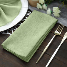 Seamless 19 Inch Sage Green Boho Faux Jute Linen Napkins 5 Pack