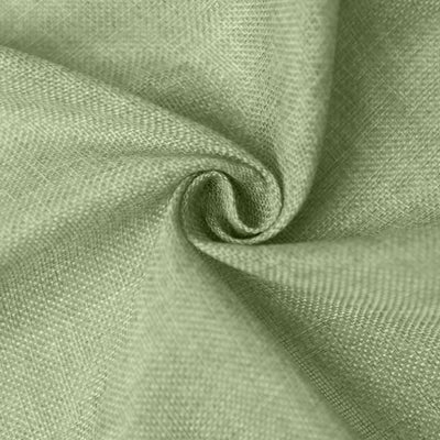 Green textured fabric swirl close-up, showcasing its soft weave and color.