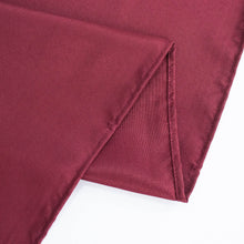 5 Pack | Burgundy 200 GSM Premium Polyester Dinner Napkins, Seamless Cloth Napkins