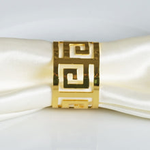 Gold Plated Alluring Aluminum Napkin Rings 4 Pack#whtbkgd