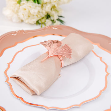 Elevate Your Table with Rose Gold Napkin Rings