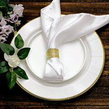Gold 4 Pack Wire Linen Wire Napkin Rings