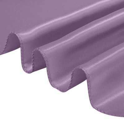 Silky lavender fabric draping elegantly with smooth edges.