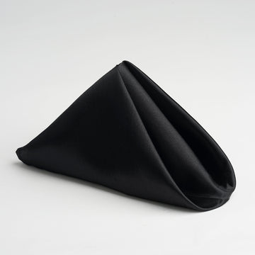 Shop with Confidence for Black Seamless Satin Napkins