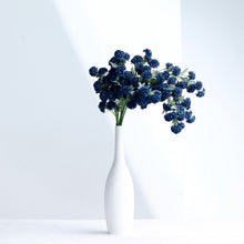 2 Navy Blue Artificial Chrysanthemum Mums 33 Inch Long