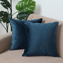 2 Pack 18 Inch Navy Blue Square Pillow Covers