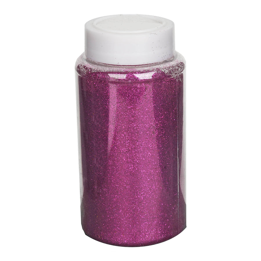 1 lb Bottle | Nontoxic Fuchsia DIY Arts & Crafts Extra Fine Glitter#whtbkgd