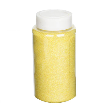 Nontoxic Yellow DIY Arts and Crafts Extra Fine Glitter 1 lb Bottle