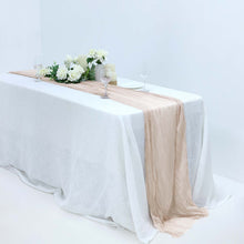 10 Feet Nude Beige Table Runner Gauze Cheesecloth Fabric