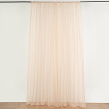 2 Pack Nude Fire Retardant Sheer Organza Curtain Backdrops 10 Feet x 10 Feet 