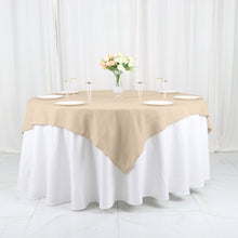 54 Inch Nude Square Table Overlay