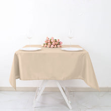 54 Inch Nude Square Tablecloth