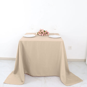 Elevate Your Event with the Nude Seamless Square Polyester Tablecloth 90"x90"