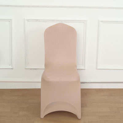Beige chair against a plain backdrop, showcasing its sleek design.